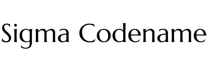 Sigma Codename Above All Logo